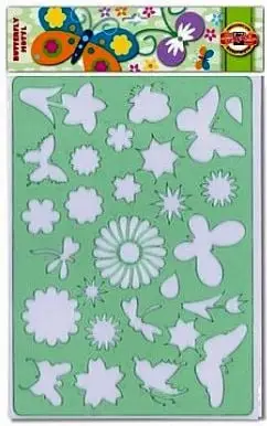 Shabllon vizatimi Koh I Noor Motyle, forma fluturash, plastik, portokalli