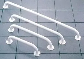 Shufër mbajtëse banjo metalike, 45cm, për mur, argjendtë - 1