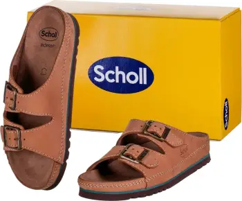 Flip-flopa Scholl Air Bag, unisex, Mobilex, për të rritur, ngjyrë bezhë