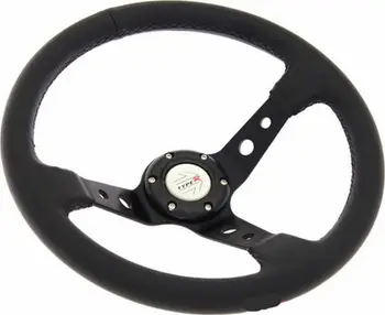 Volan MTuning Steering Wheel Pro 350mm, offset 80mm, lëkurë, i zi