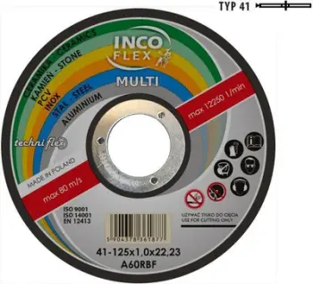 Disk universal TECHNIFLEX, PVC, beton 125 x 1.6 mm (M415-125-1.6-22A46Rm)