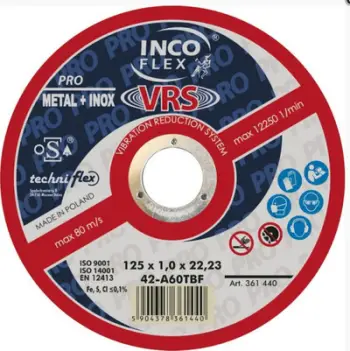 Disk prerës Techniflex Convex, T27, 125mm