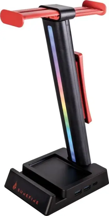 Mbajtëse për kufje Surefire, 2x USB, e zezë