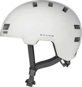 Helmetë urbane Abus Skurb, madhësia M, e bardhë perlë
