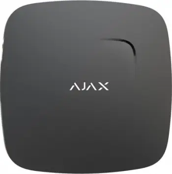 Detektor tymi dhe monoksidi karboni Ajax FireProtect Plus 8EU, pa tela, me sirenë, i zi