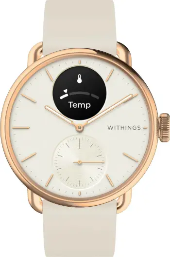 Smartwatch Withings ScanWatch 2, 1.6 cm, OLED, GPS, ngjyrë rëre