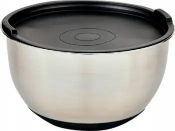 Enë përzierëse Kesper Bowl, çelik inox, me kapak, argjendtë