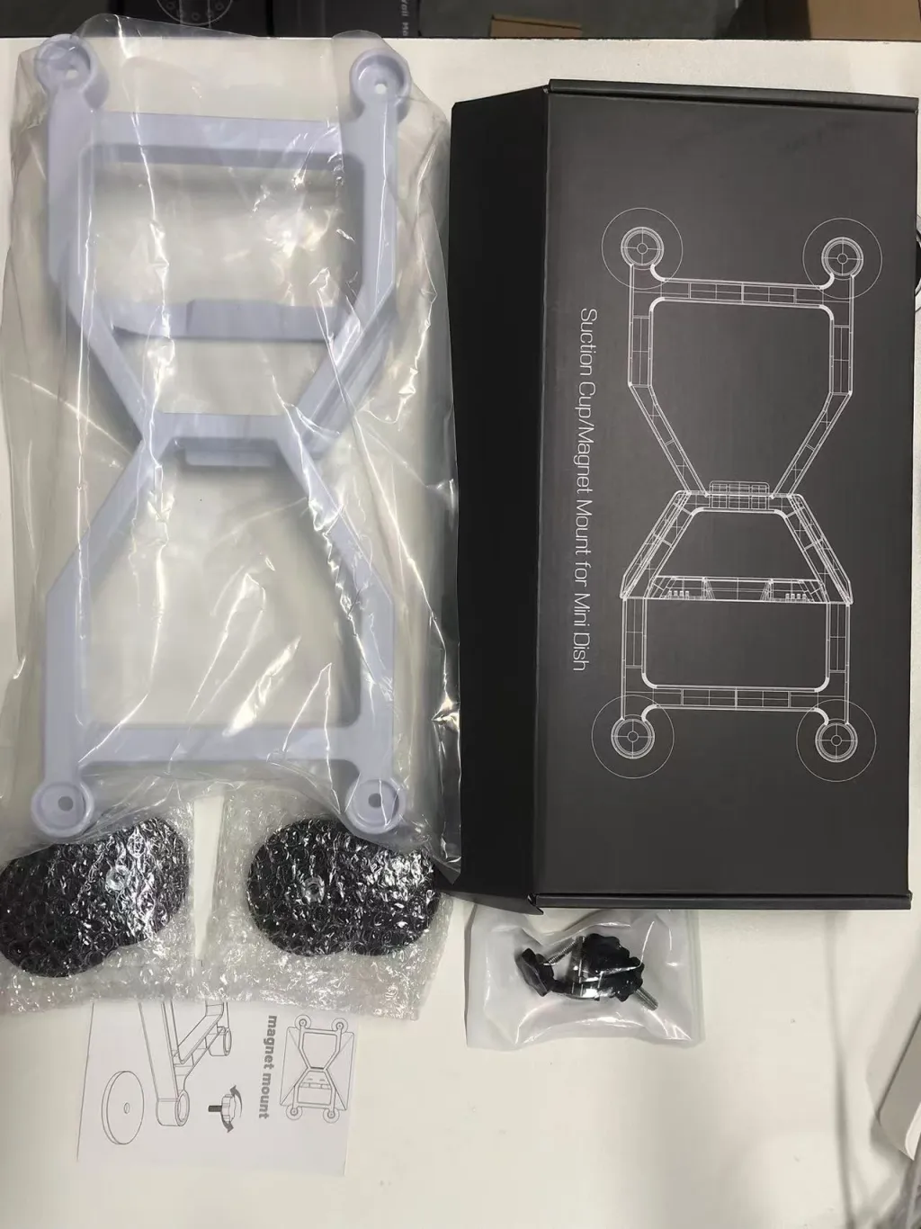 Mbajtës magnetik për makinë Starlink Mini, i bardhë - 3