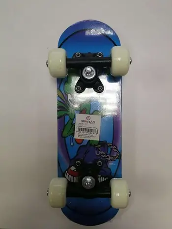 Skateboard Spartan Mini Board Alien On Blue, për fëmijë, shumëngjyrësh me blu