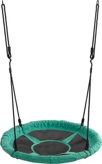 Lëkundëse rrethore Spartan Nest Swing, 95 cm, deri 150 kg, zi jeshile
