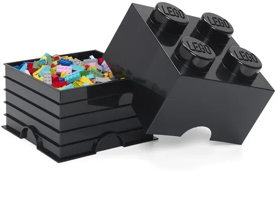 Kuti ruajtje e vogël LEGO, e zezë - 3