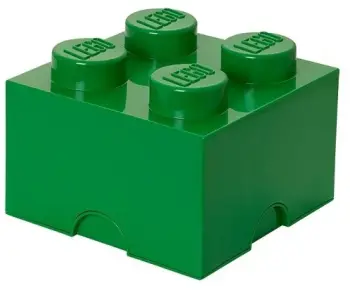 Kuti ruajtje e vogël LEGO, e gjelbër e errët