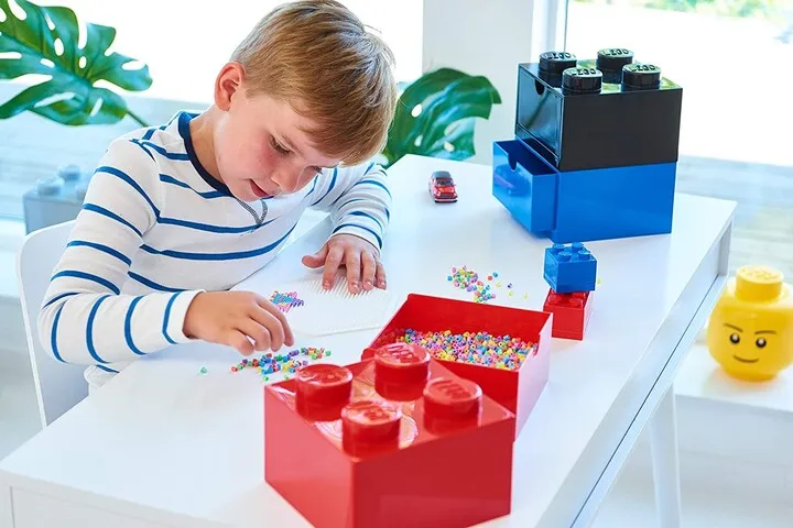 Kuti tavoline me sirtar LEGO, e kaltër - 4