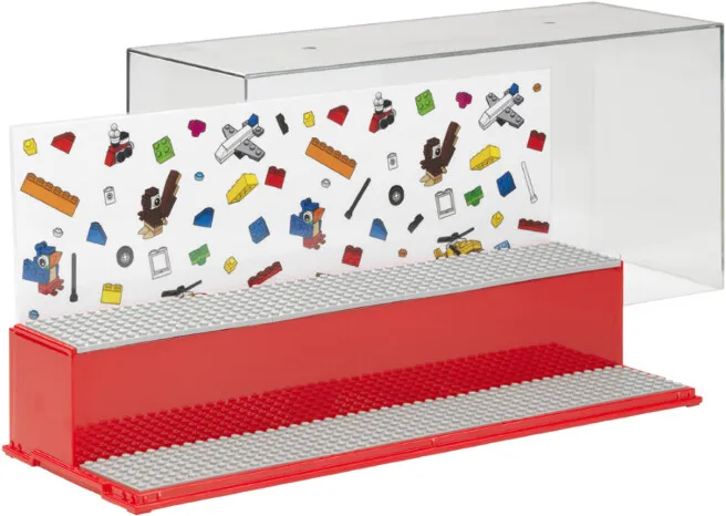 Kuti koleksionuese LEGO Iconic, e kuqe / transparente - 2