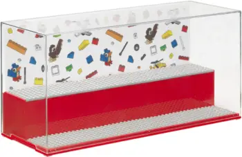Kuti koleksionuese LEGO Iconic, e kuqe / transparente