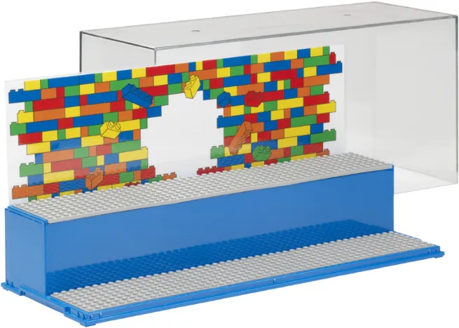 Kuti koleksionuese LEGO Iconic, e kaltër / transparente - 2