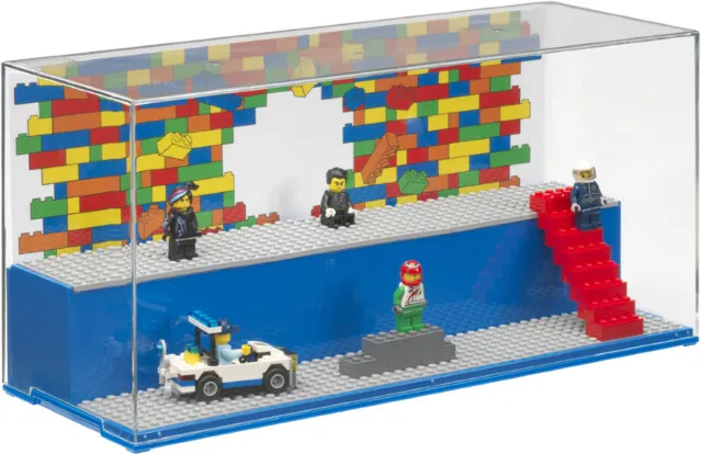 Kuti koleksionuese LEGO Iconic, e kaltër / transparente - 3