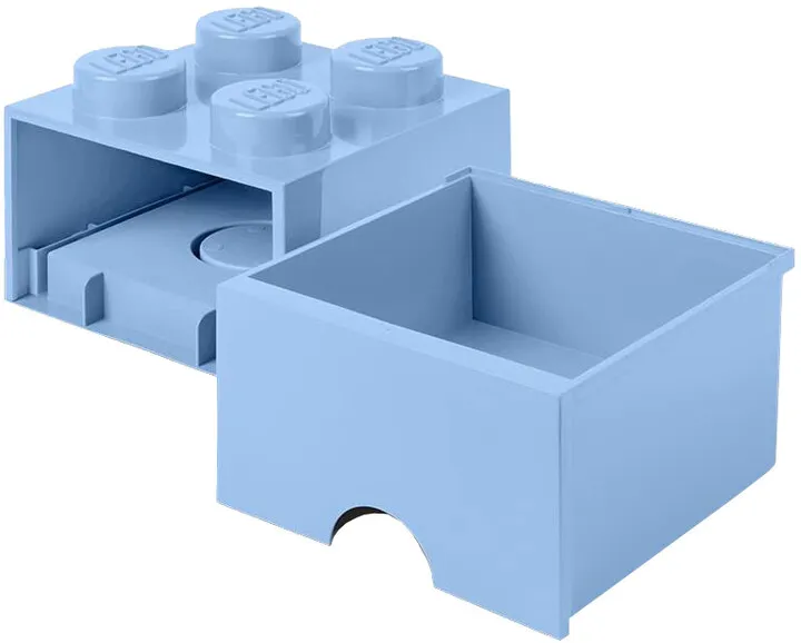 Kuti ruajtje me sirtar LEGO, e kaltër - 1