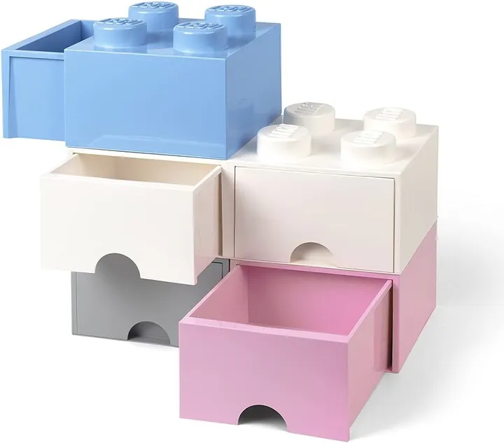 Kuti ruajtje me sirtar LEGO, e kaltër - 3