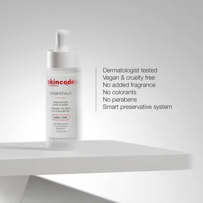 Serum për fytyrë SkinCode Essentials Niacinamide Tone Booster. 30ml - 8