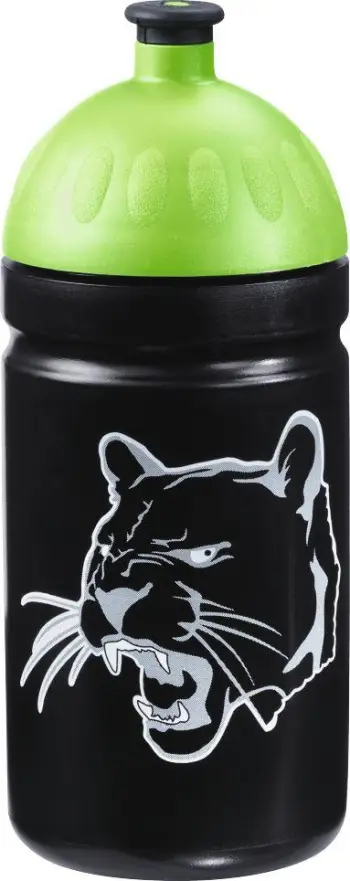 Shishe uji për fëmijë Step by Step Wild Cat, 500 ml, e zezë