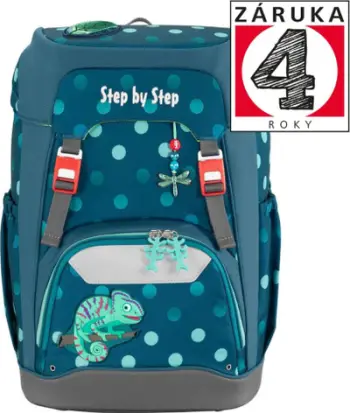 Çantë shkolle Step by Step Grade Tropical Chameleon, ergonomike, 950g, shumëngjyrëshe