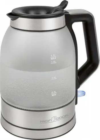 Ibrik elektrik ProfiCook (PC-WKS-1215-G), 1.7 L, i argjendtë