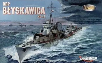 Lodër model plastik Mirage ORP Błyskawica, shtator 1944
