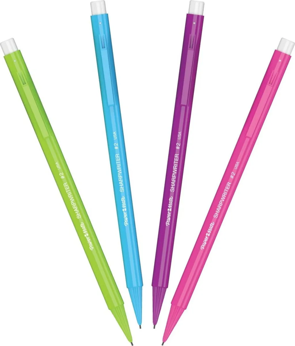 Laps mekanik PaperMate SharpWriter, 0.7 mm, 4 copë, plastikë, ngjyrë e zezë - 2