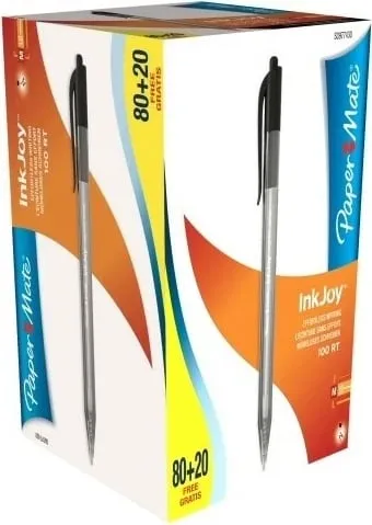 Set lapsash PaperMate Inkjoy, 100 copë, ngjyrë e zezë - 1