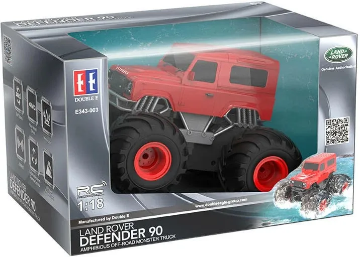 Makine me telekomandë Double Eagle Land Rover E343-003, amfib, e kuqe - 7