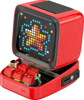 Altoparlant Bluetooth Divoom Ditoo Plus, RGB, pixel art, i kuq