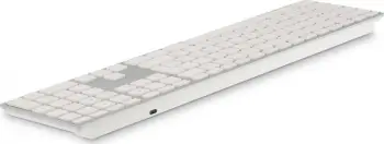 Tastierë LMP WKB-1243, wireless, HU, e bardhë dhe e argjendtë