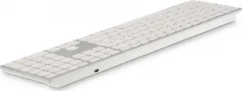 Tastierë LMP WKB-1243, wireless, IT, e bardhë dhe e argjendtë