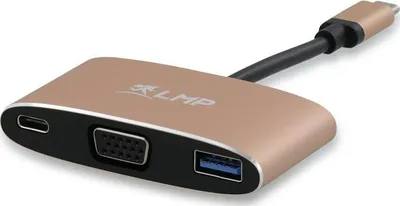 Përshtatës LMP, USB-C - VGA/USB-C/USB, i artë - 1
