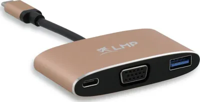 Përshtatës LMP, USB-C - VGA/USB-C/USB, i artë - 3