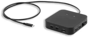 Docking station LMP USB C Triple DisplayDock, 12 porta, 4K DisplayLink, PD 85W, gri