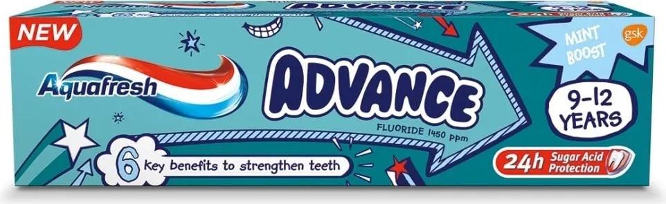 Pasta dhëmbësh për fëmijë Aquafresh Advance 75ml - 1