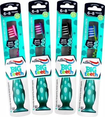 Furçë dhëmbësh për fëmijë Aquafresh Big Teeth e butë, 1 copë