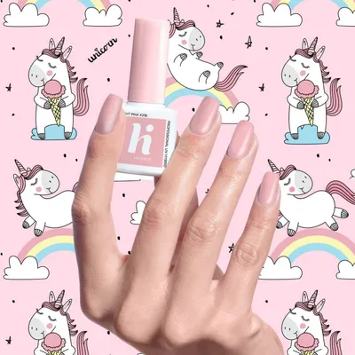 Llak për thonj Hi Hybrid Unicorn, nr. 216 - Light Pink, 5 ml - 1