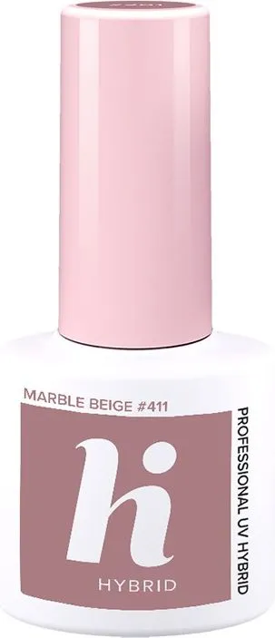 Llak për thonj Hi Hybrid No. 411 Marble Beige, 5ml - 1