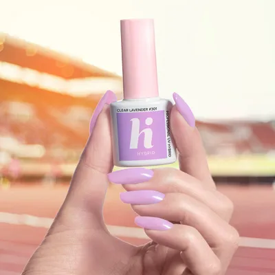 Llak hibrid për thonjë Hi Hybrid, 301 Clear Lavender, 5 ml - 1