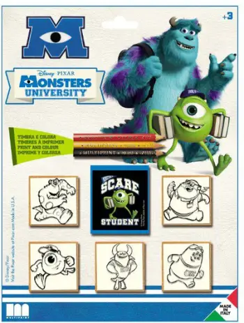 Pulla dekorative Multiprint Blister Stamps Monster U
