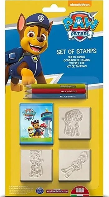 Set vula Multiprint PAW Patrol, 3 copë, me lapsa me ngjyra