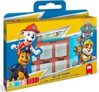 Set vula Multiprint PAW Patrol Stamps in a Suitcase, me markera, valixhe plastike, shumëngjyrëshe