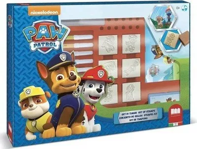 Set stampash Multiprint Paw Patrol Maxi Box, me vula dhe markera, shumëngjyrësh - 1