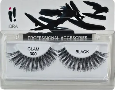 Qerpikë Ibra Glam 300, të zinj - 1