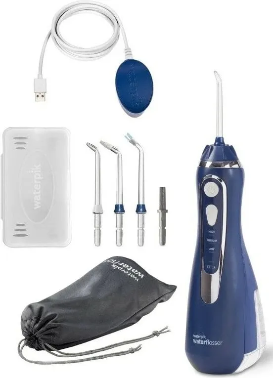 Irigator dhëmbësh Waterpik WP-583, pa kabllo, 207ml, ngjyrë kaltër - 1