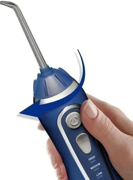 Irigator dhëmbësh Waterpik WP-583, pa kabllo, 207ml, ngjyrë kaltër - 3