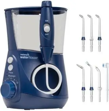 Irigator dhëmbësh Waterpik WF-663, 651ml, 7 koka, blu